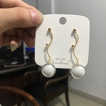 Today beauty Korean version design glass ball new earrings