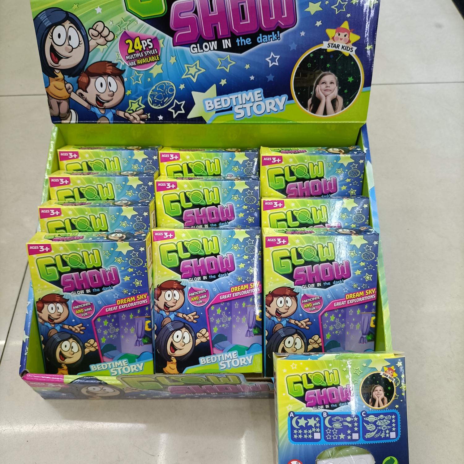 夜光贴组合展示盒