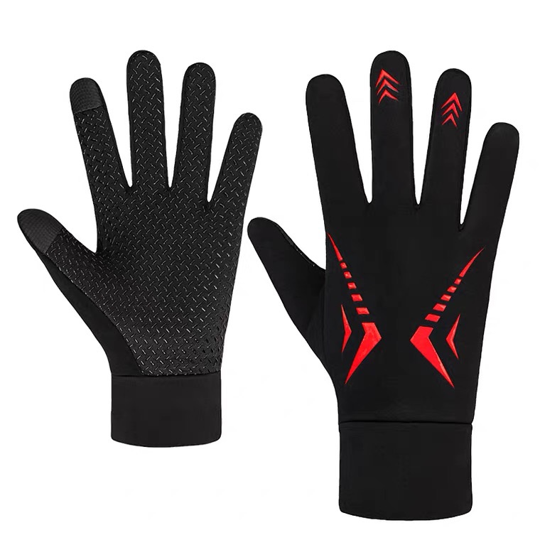 Cycling gloves for men Autumn and winter warm velvet students cycling motorcycles electric vehicles