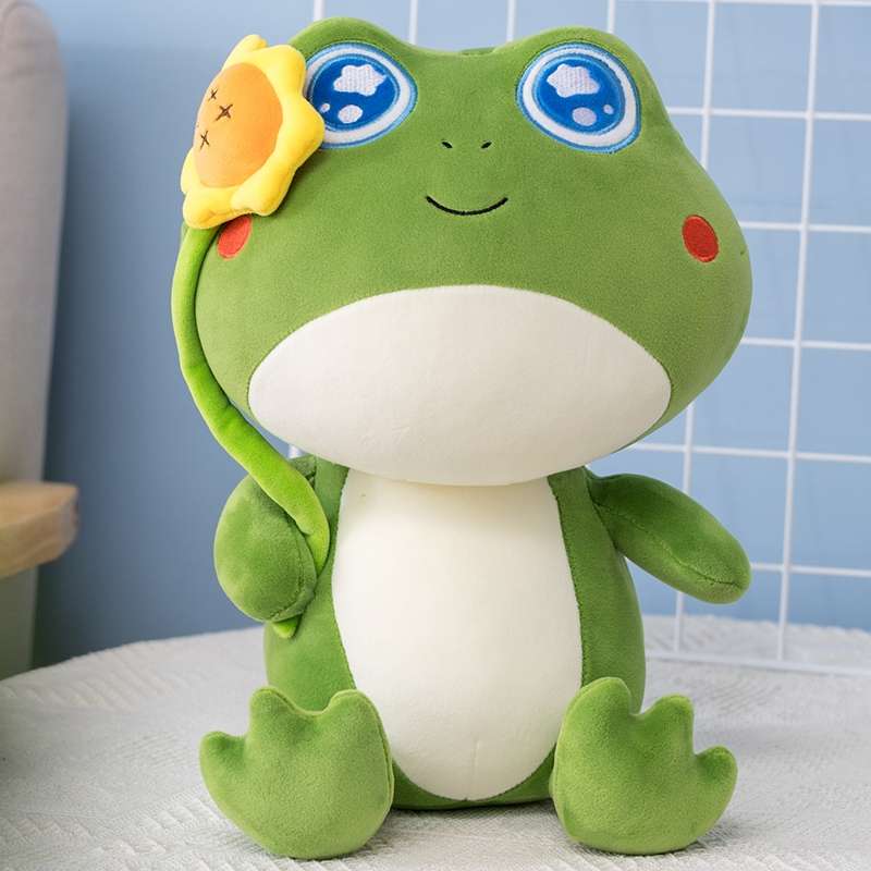 可爱超萌绿色青蛙玩偶青蛙毛绒玩具详情图2