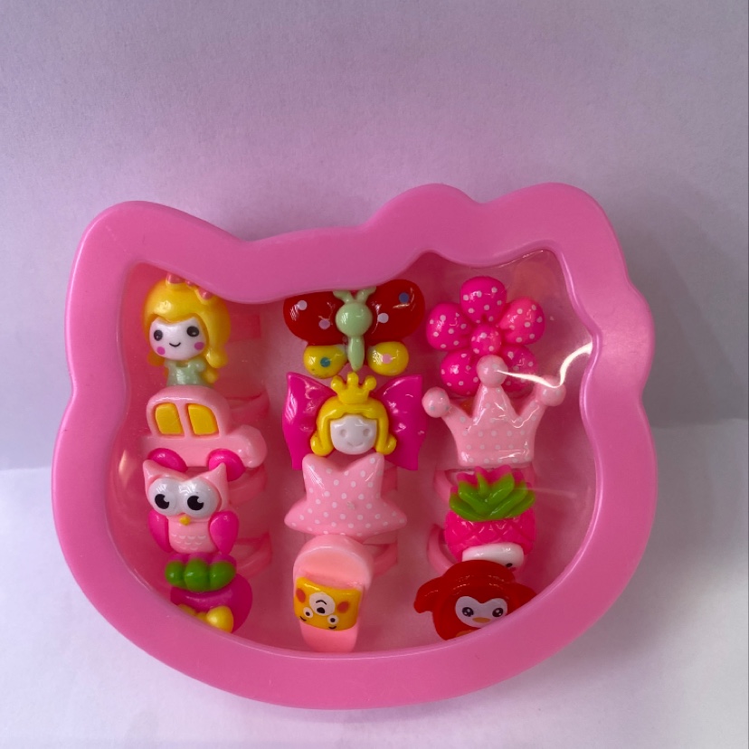 小猫戒指盒亮油戒指产品图