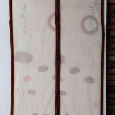 Ice silk printed magnetic soft screen door is mosquito-proof and insect-proof