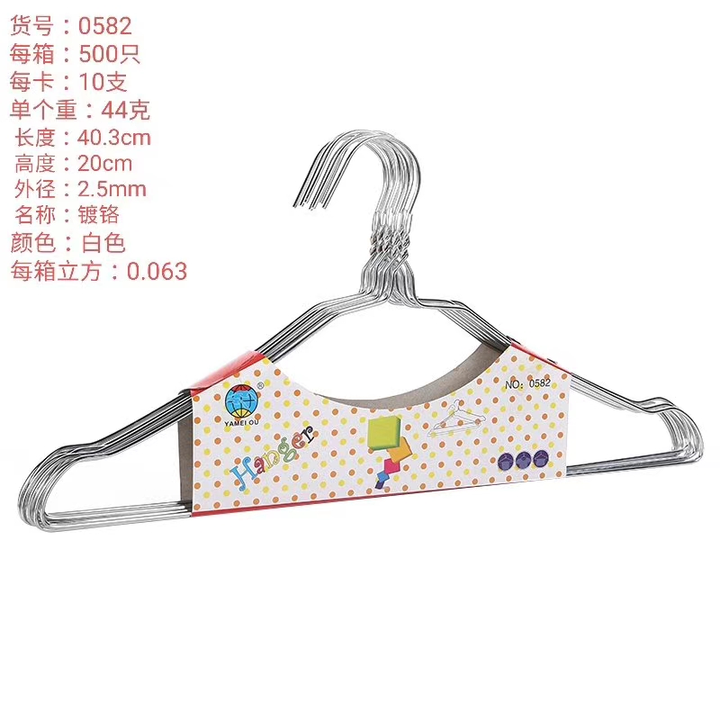 厂家直销经济型实用型浸塑衣架铁丝衣架8826细节图