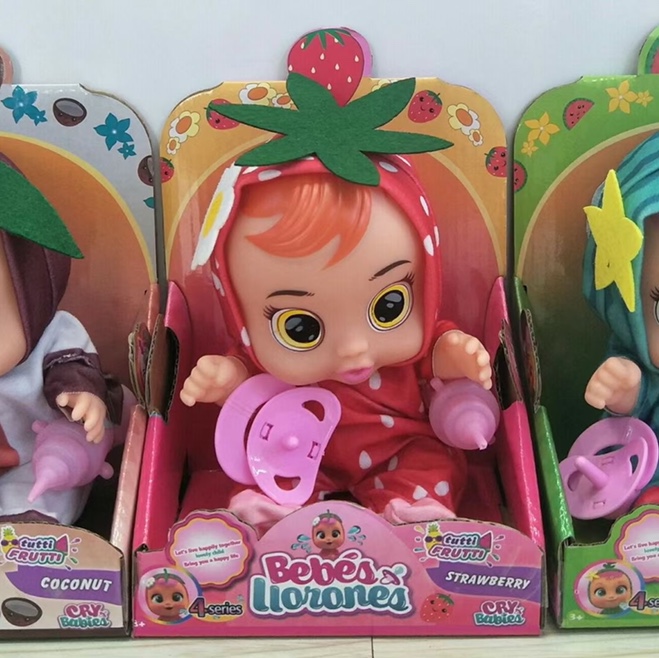 哭泣娃娃带声音会流泪展示盒包装1