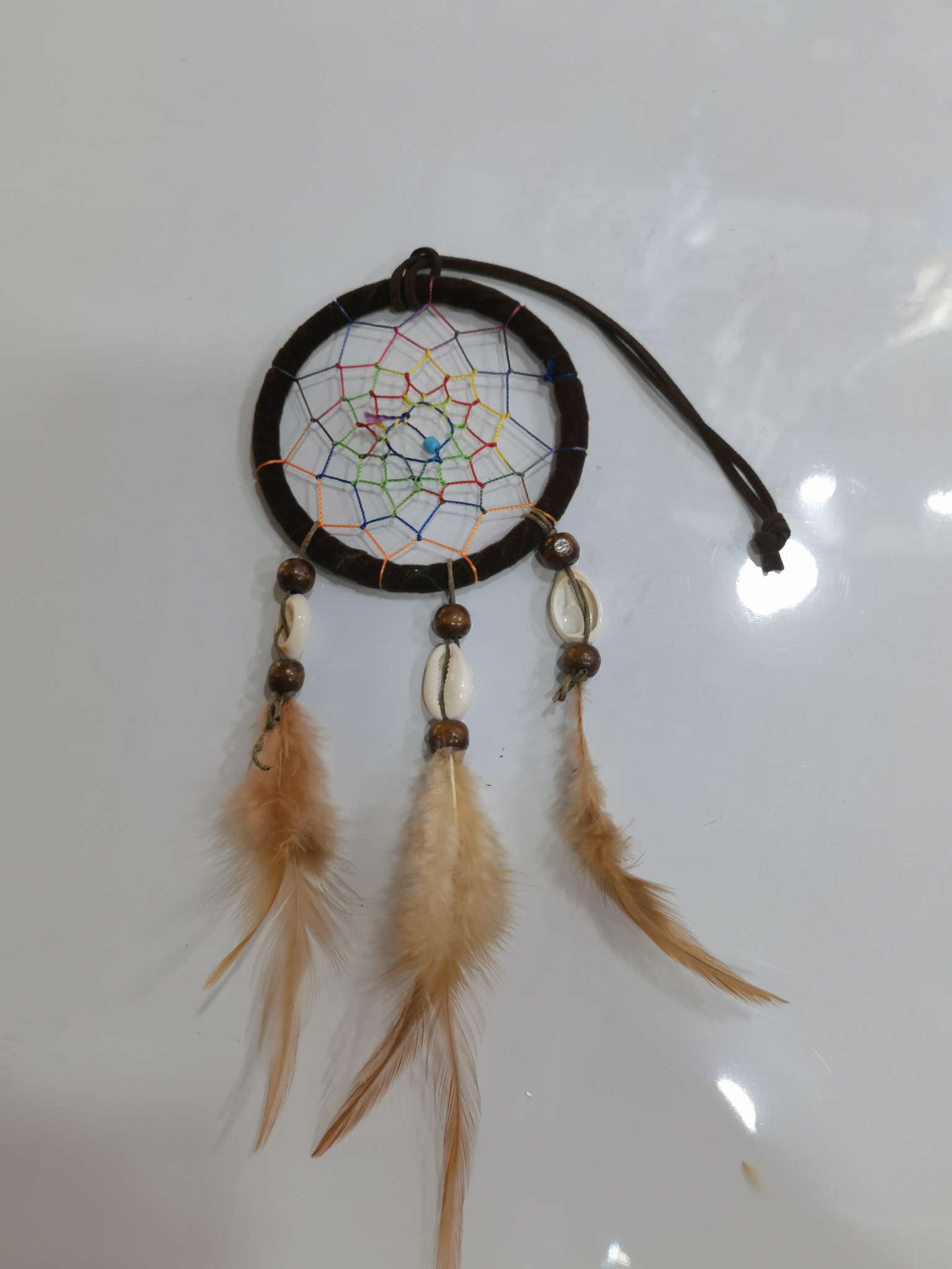 ins创意DIY手工编织少女心蓝色梦幻捕梦网风铃挂饰详情图4