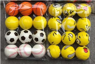 6.3pu Ball Football Little Flower Rainbow Digital Sponge foam elastic Ball toy details Picture