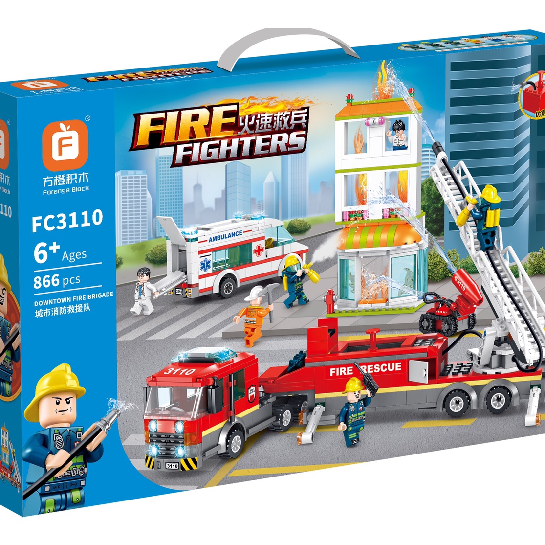 FC3110 City Fire and Rescue Team, 855PCS