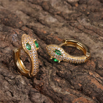 2021 Europe and the United States new apm spirit snake earrings micro-inset zircon earrings earrings INS trend personality earrings