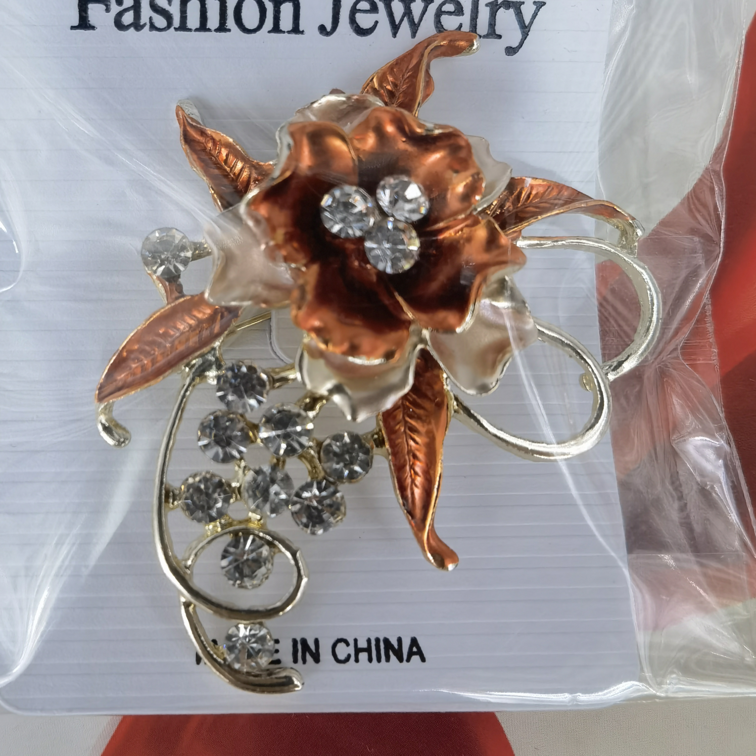 High-end painted fashion brooch
