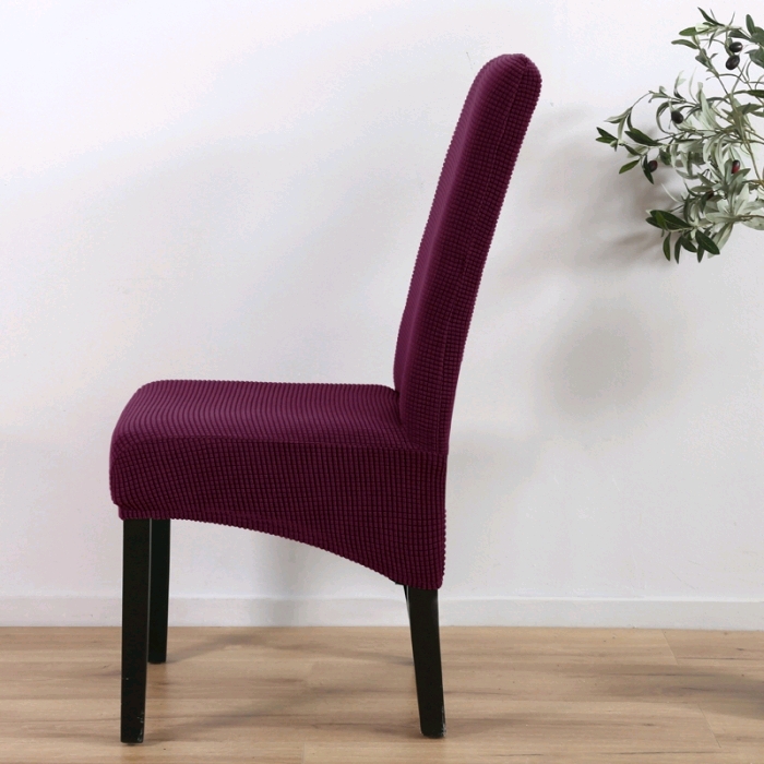 玉米粒斜摆加大椅套弹力全包加厚椅子套罩高靠背餐椅套3