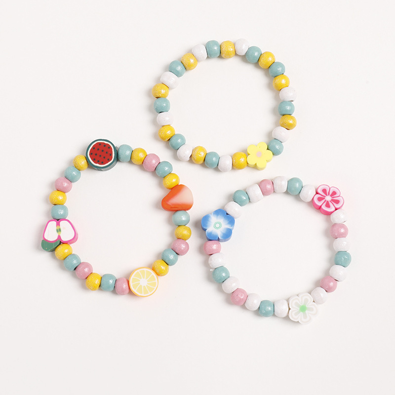 The children's style bracelet is directly supplied by the manufacturer and professionally customized. It is hand-strung and has a variety of shapes