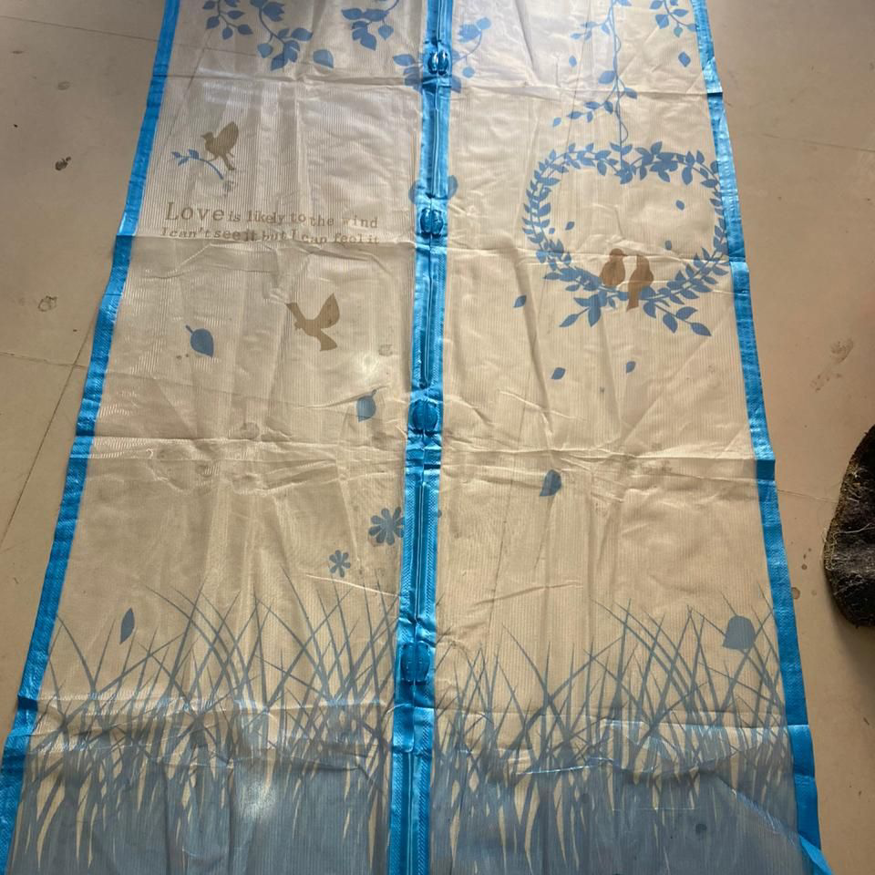 Polyester magnetic soft screen door mosquito repellent