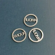 Non-fading collarbone chain AMOUR French "love" pendant personality titanium steel necklace girls creative letter accessories