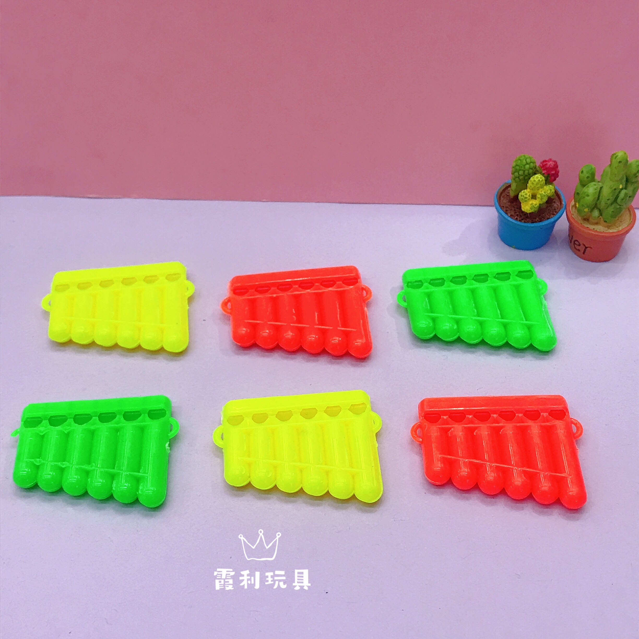 Mini harmonica children's plastic toy gift gashapon detail image 1