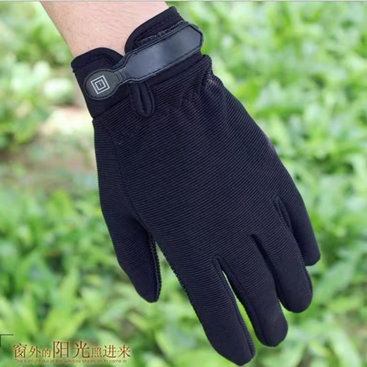 Sunscreen gloves for men outdoor sports spring summer autumn thin cycling driving fitness sports tactics all finger gloves for men