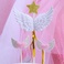 天使的翅膀五角星蛋糕插件装饰用品生日蛋糕配饰图