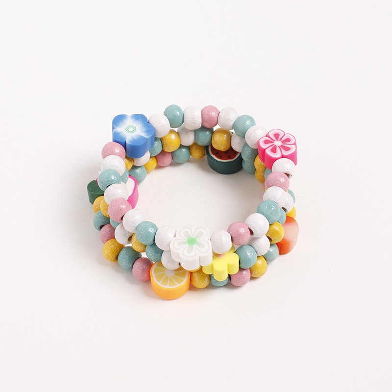 The children's style bracelet is directly supplied by the manufacturer and professionally customized. It is hand-strung and has a variety of shapes Specification image
