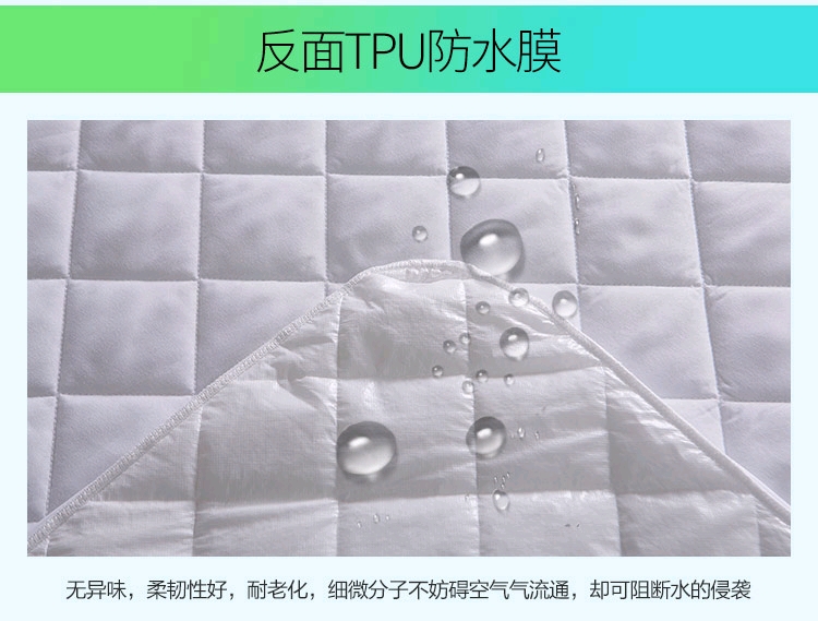 Aliexpress cross-border exclusive waterproof bedspread, high-elasticity brushed cotton-padded Simmons protective cover detail image 16