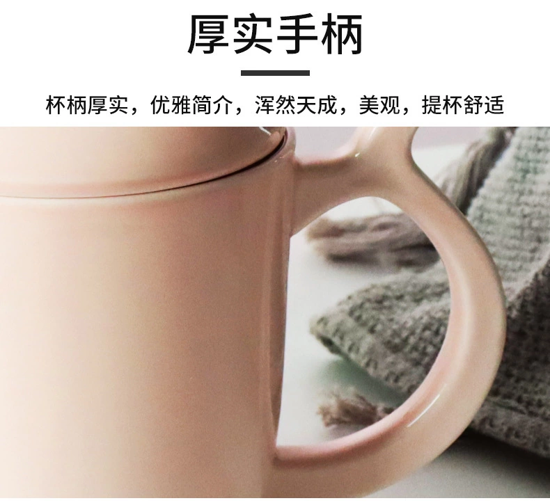 Korean cartoon ceramic cups, creative hand-painted whale mugs, large-capacity cute student water cups, couple cups detail image 4