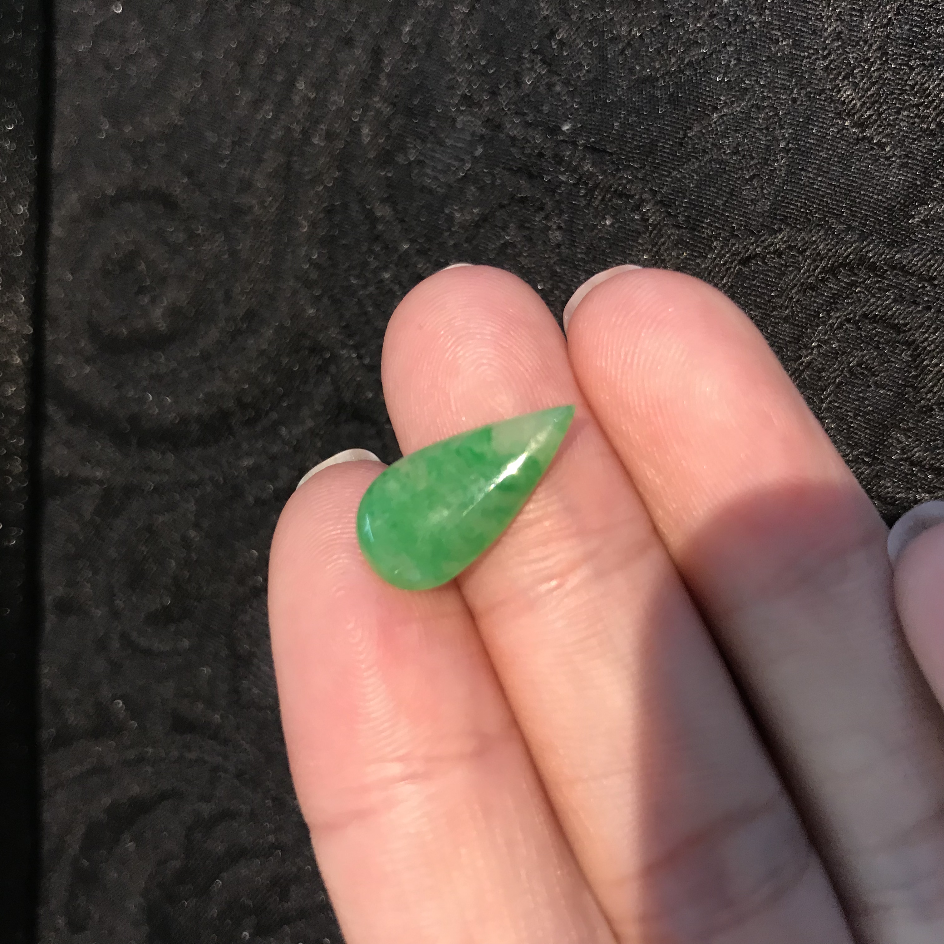 Water drop bare stone 2 New Baoli 085 natural jade details Picture