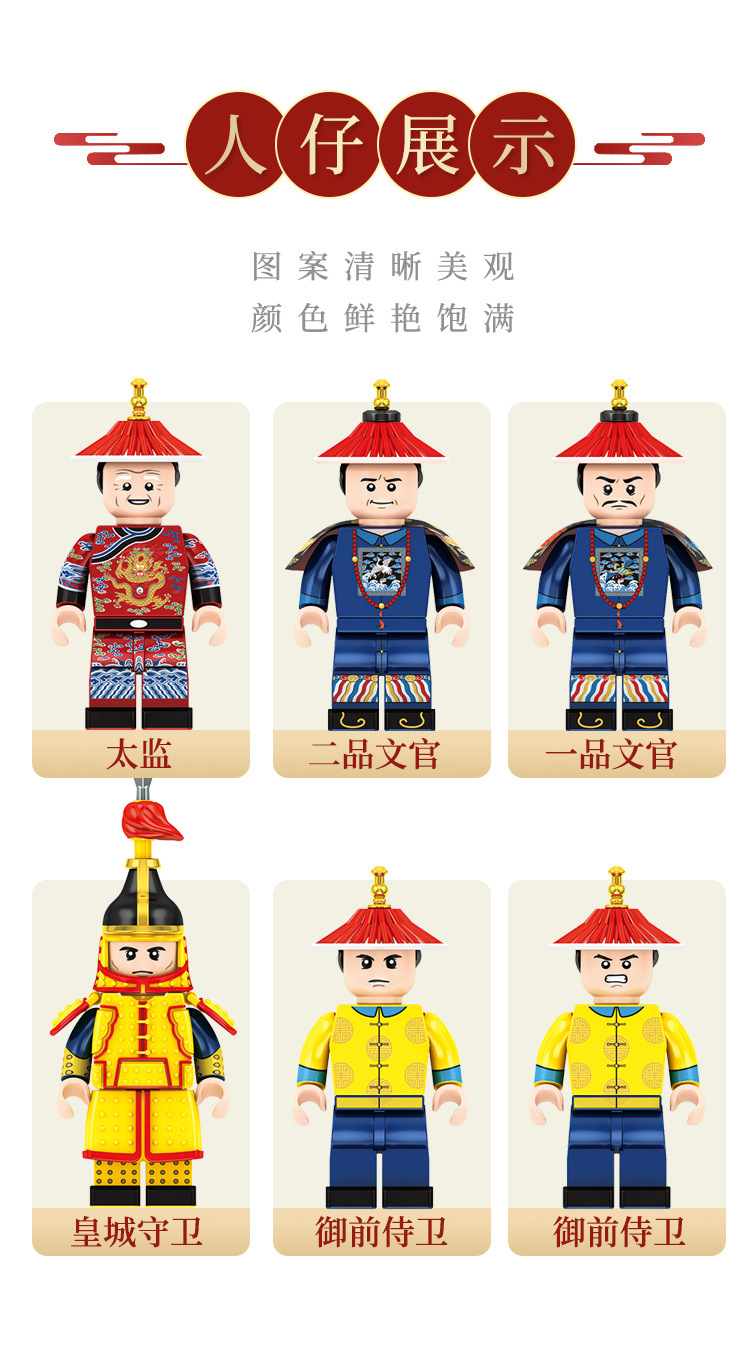 Senbao 201104 Imperial Architecture Meridian Gate, Forbidden City, Chinese Trendy Style Adult Building Block Small Particle Model Toy Application Scenario