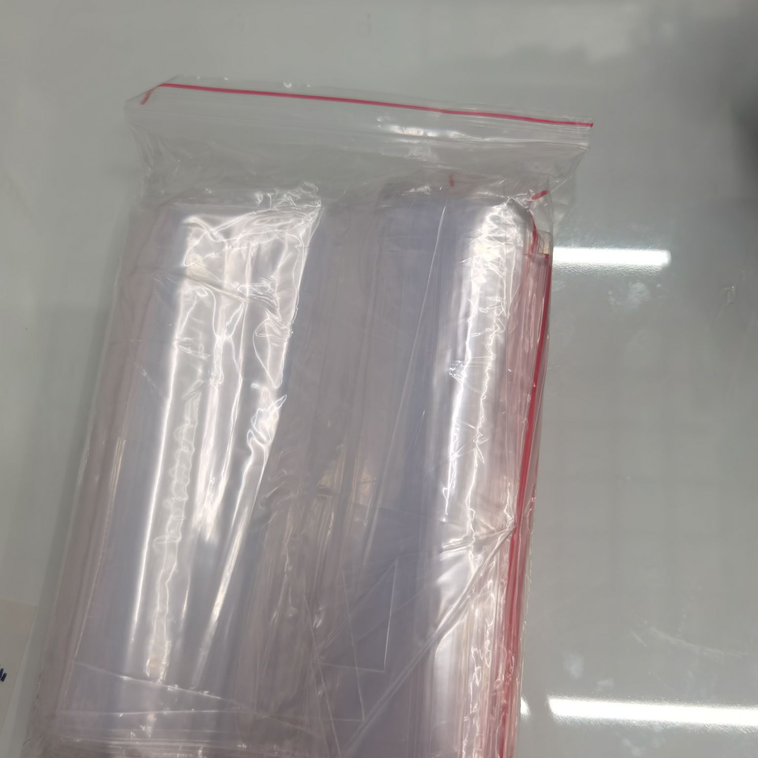 No. 8 transparent sealed bag, food preservation PE self-sealing bag, large size storage, small size sample portioning plastic packaging bag