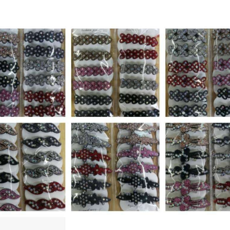 A variety of full drill hair clips thumbnail