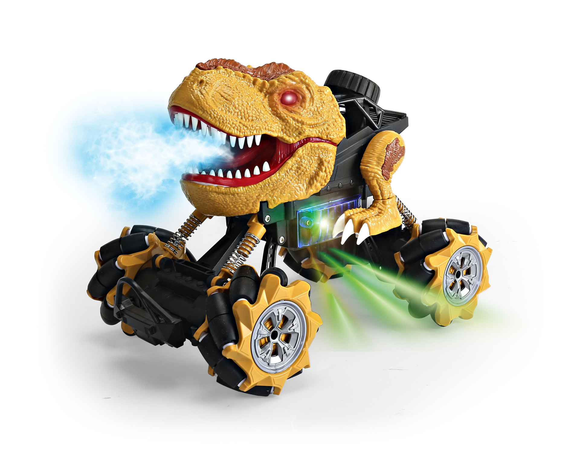 Wholesale of medium-sized horizontal remote control dinosaur spray music and light remote control cars detail image 1
