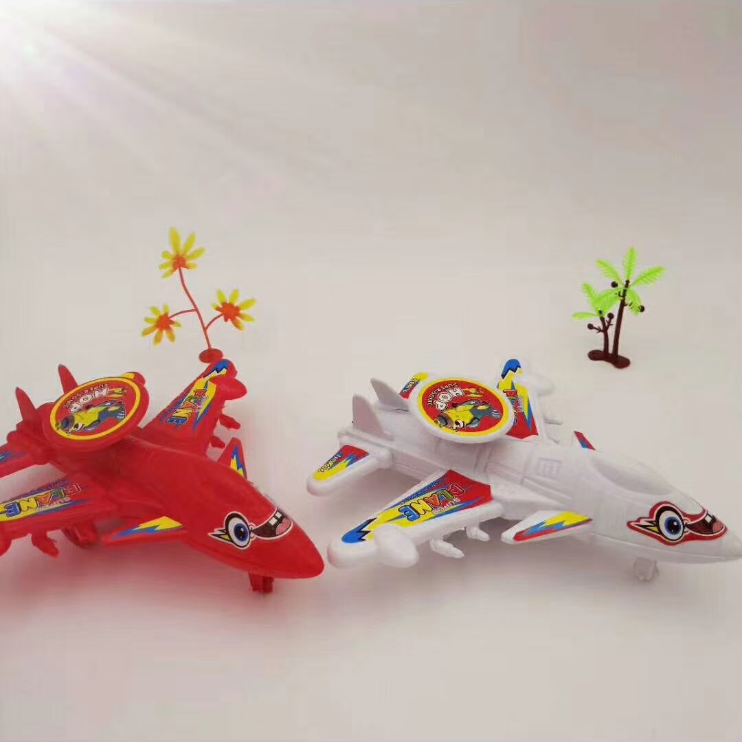 2色飞机拉线旋转OPP袋装童年怀旧塑料玩具厂家批发