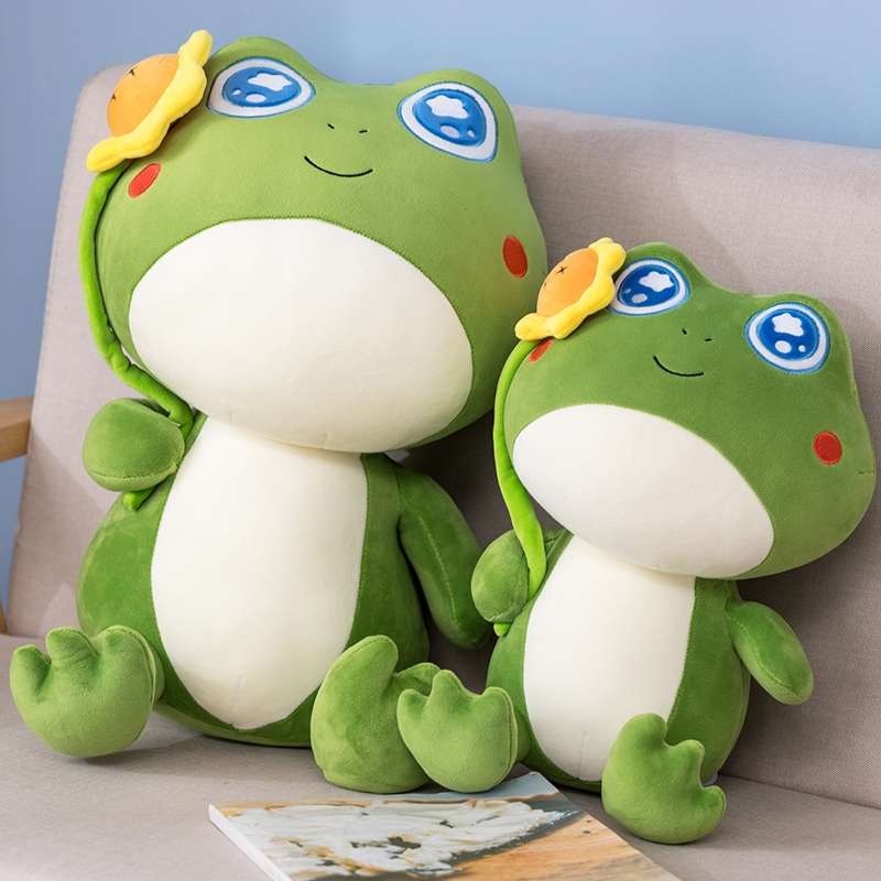 可爱超萌绿色青蛙玩偶青蛙毛绒玩具详情图3