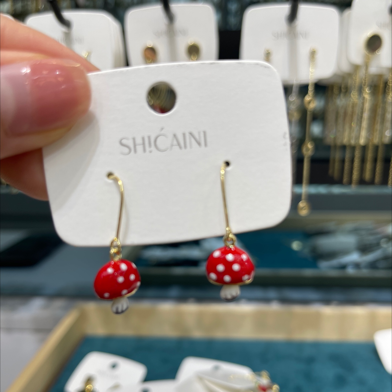 Mushroom earrings for girls