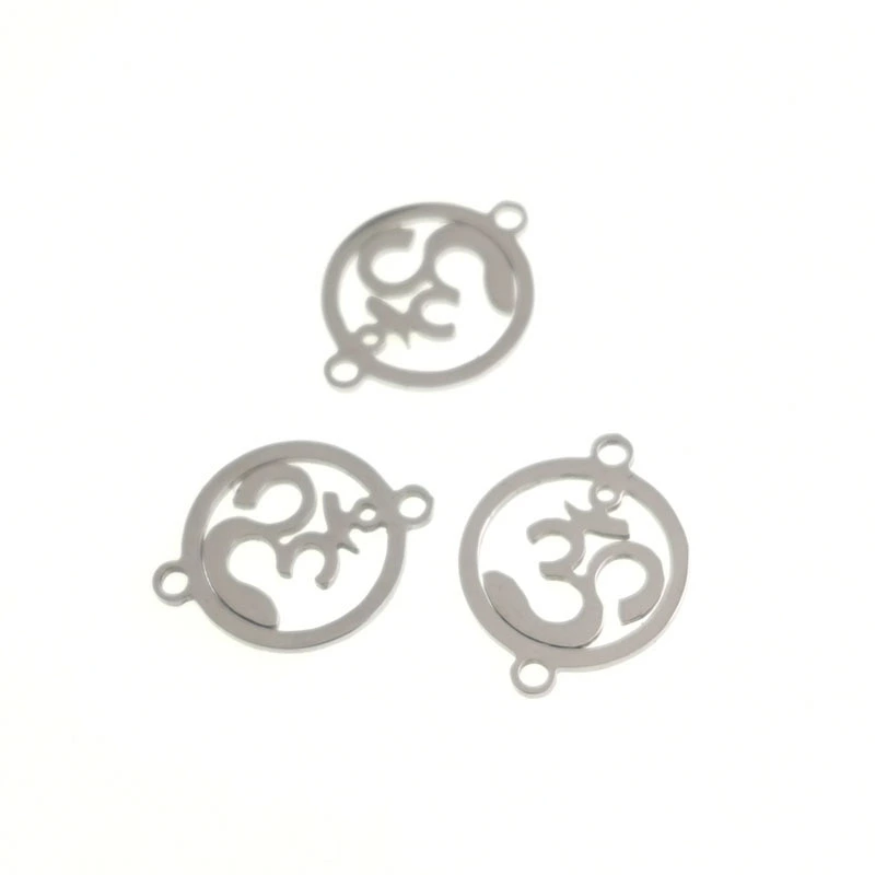 Yoga pendant DIY stainless steel jewelry bracelet accessories