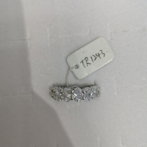 Full oval stone ring explodes