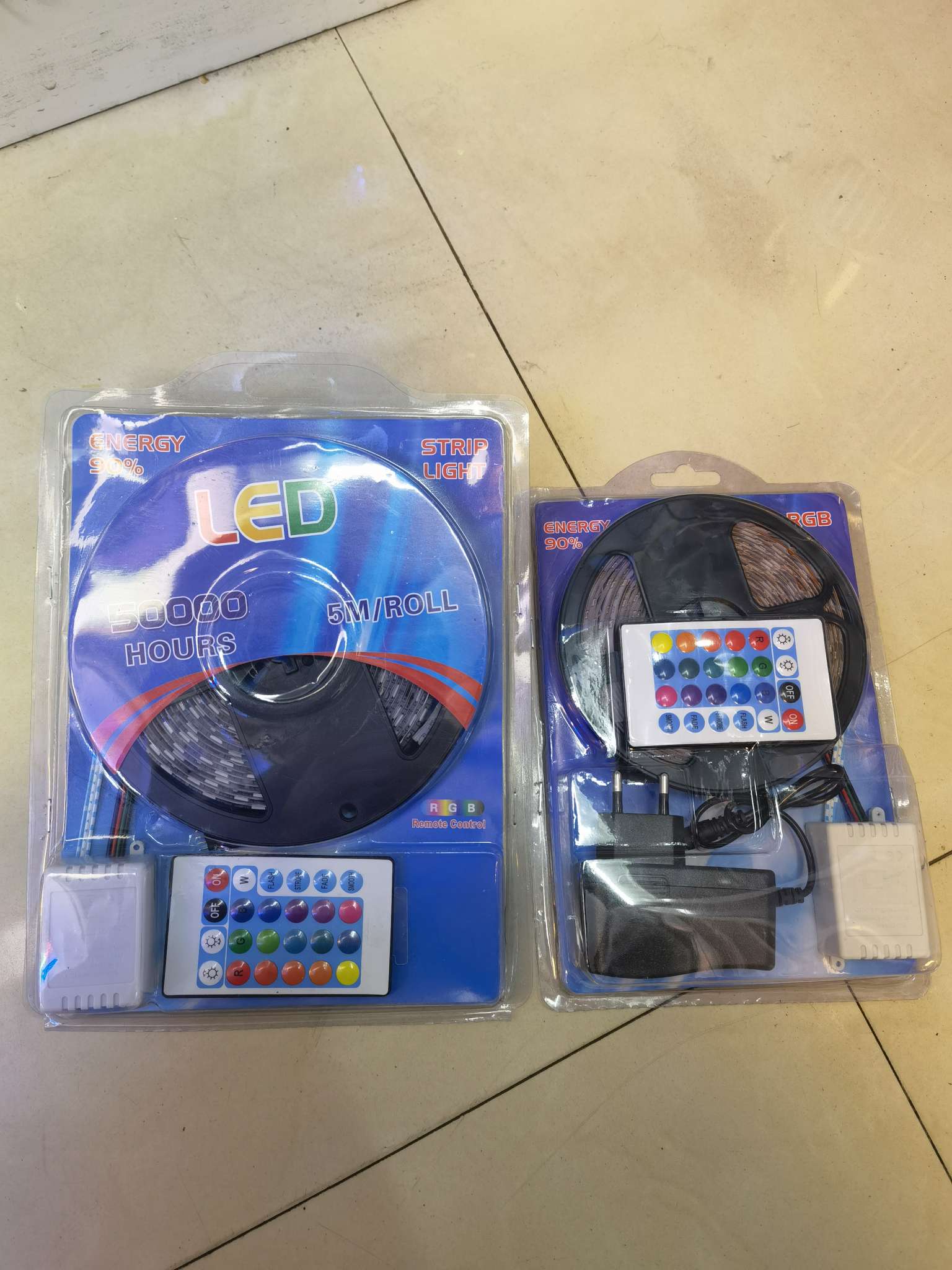 12VRGB light strips, Model 5050 and model 2835 details Picture
