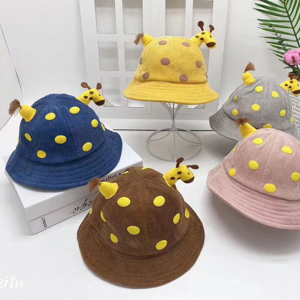 Baby autumn and winter, infant and toddler, children's hat and scarf integrated with fleece 3