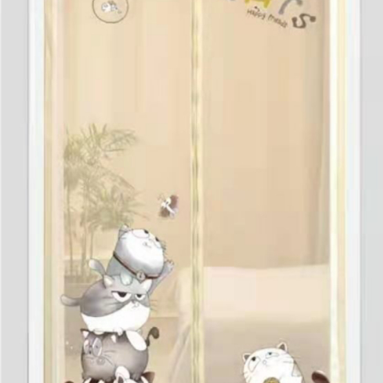 Magnetic soft screen doors are mosquito-proof, insect-proof, durable and washable
