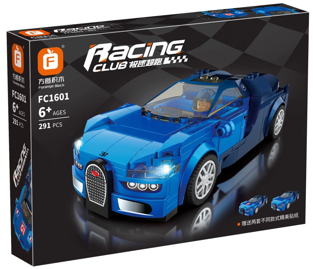 FC1601 Bugatti Veyron, 291 pieces details Picture