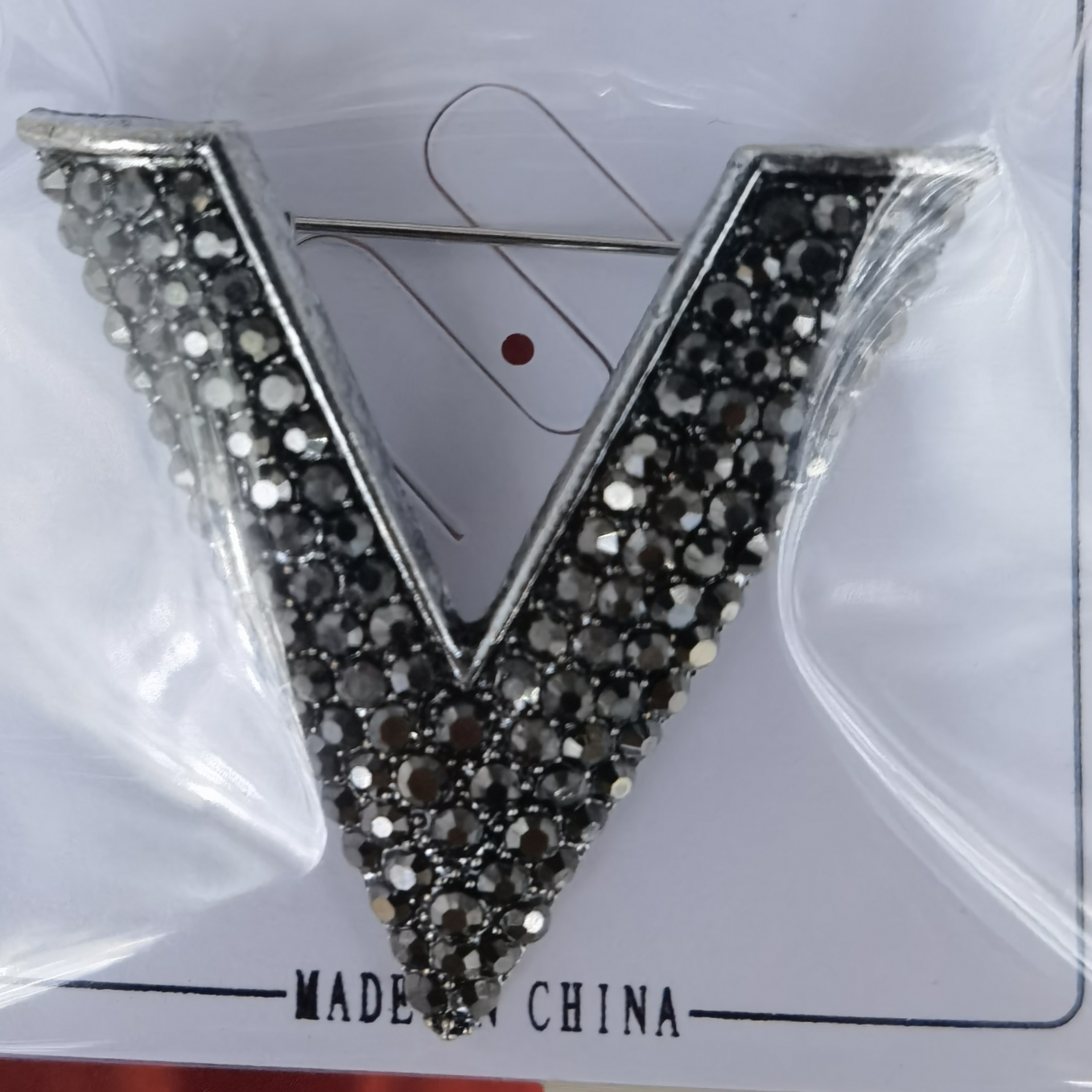Letters Euro-American style brooch
