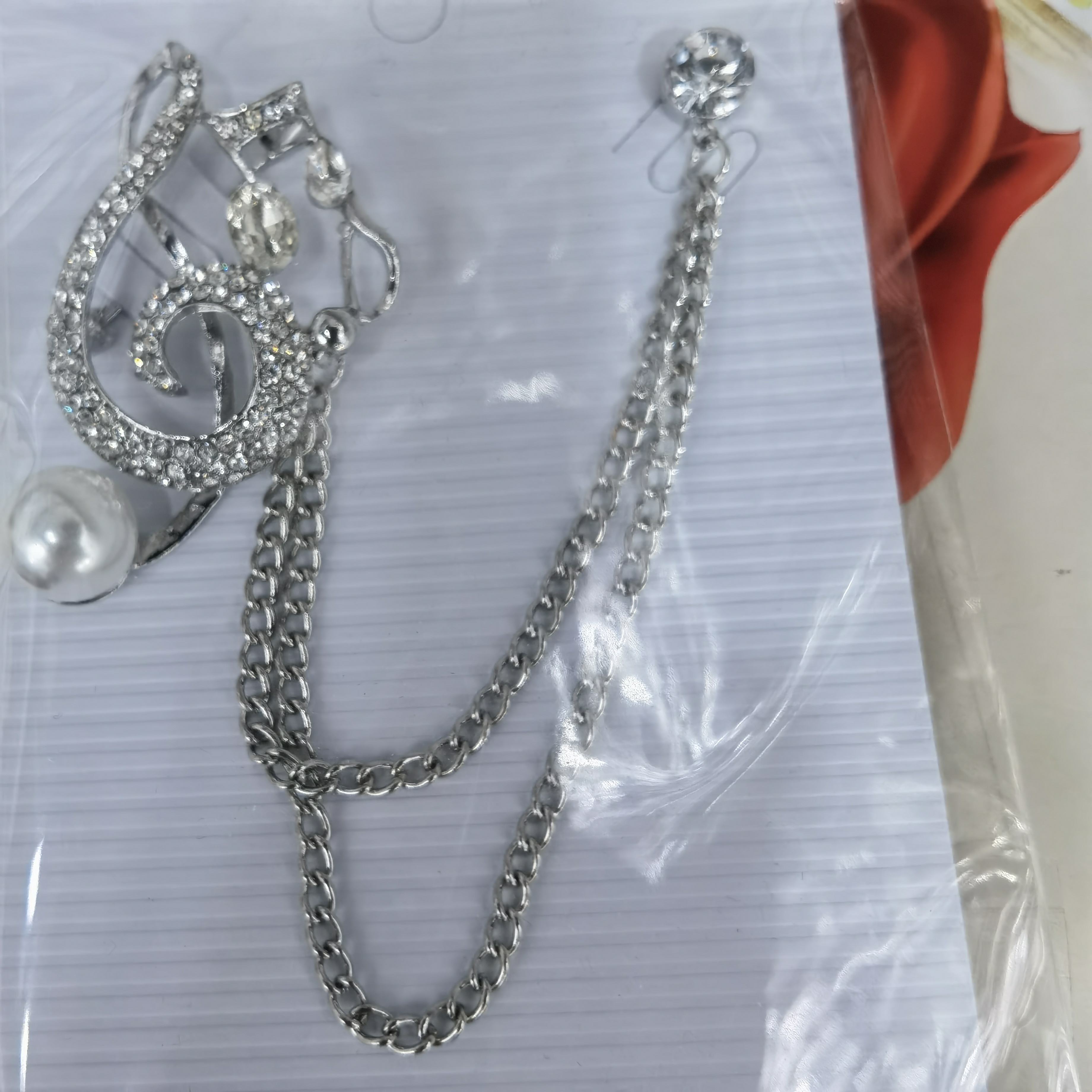 Note with chain men's suit coat accessories