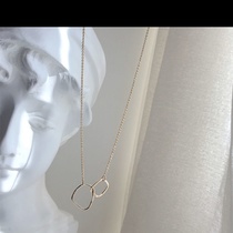 Asymmetrical square necklace
