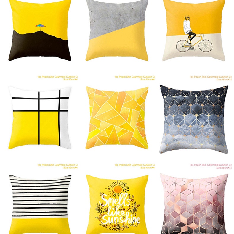 Modern printed throw pillows and cushions