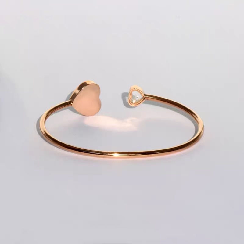 The same style of titanium steel gold-plated bracelet as the Internet celebrity, stainless steel bracelet, open bracelet detail image 2