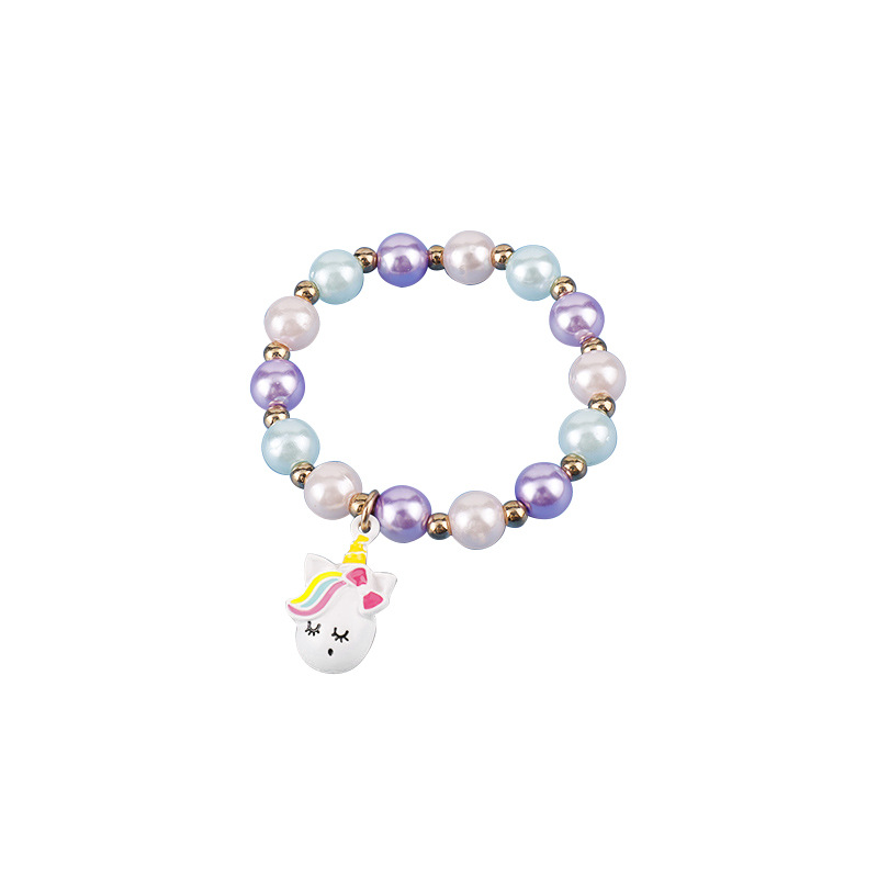Manufacturers directly supply cartoon cute children's bracelet necklace mermaid fishtail fairy tale handmade necklace