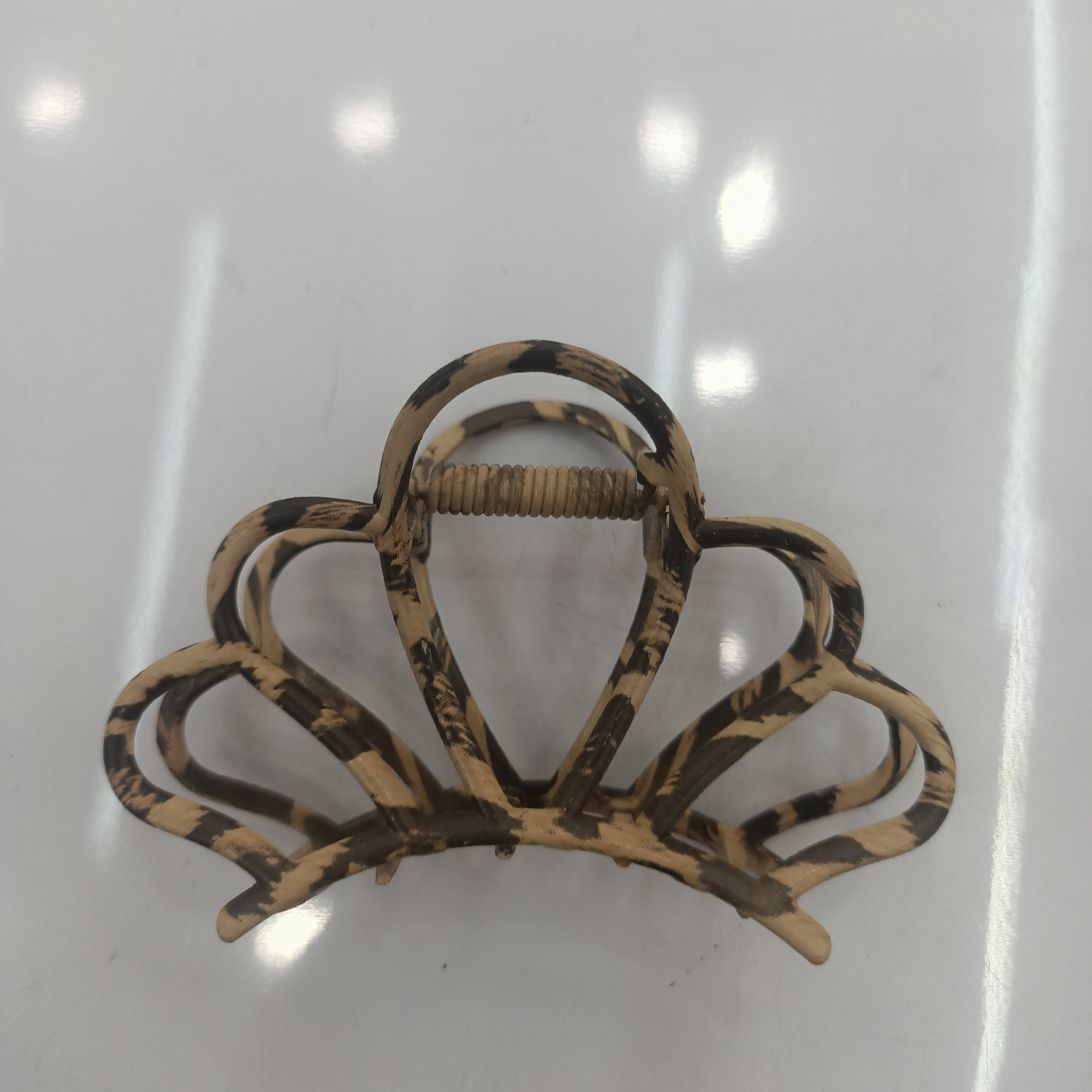 Leopard print crown