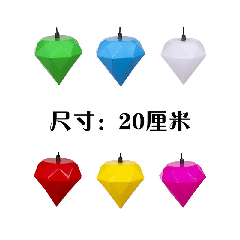 Cross-border supply diamond breathing light, landscape light, LED seven-color color-changing outdoor waterproof decorative item, simple forest style outdoor diamond light mixed color Item Picture