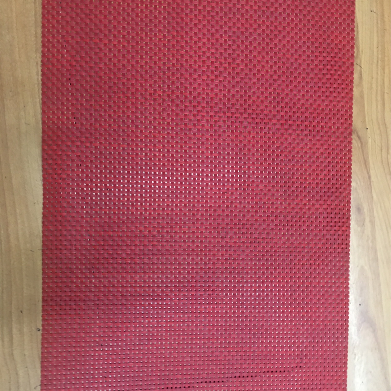 PVC特斯林方型欧垫隔水防滑隔热垫茶几垫桌垫044大红1