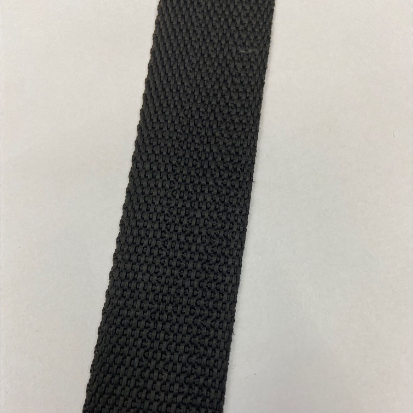 3 cm black polypropylene plain ribbon 23#