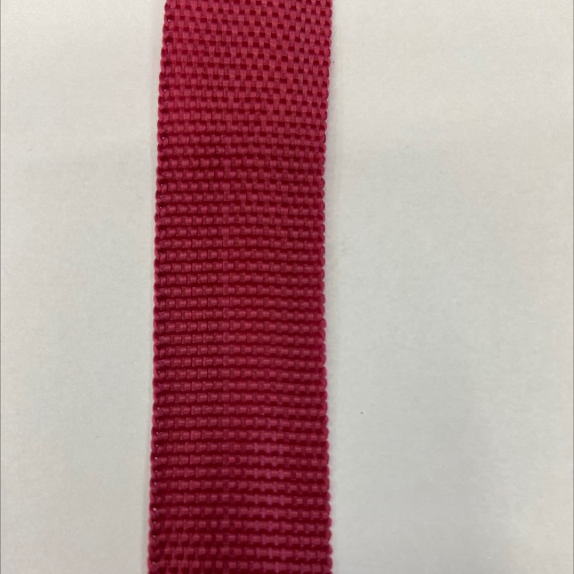 2.2cm polypropylene jujube red bound webbing 49#