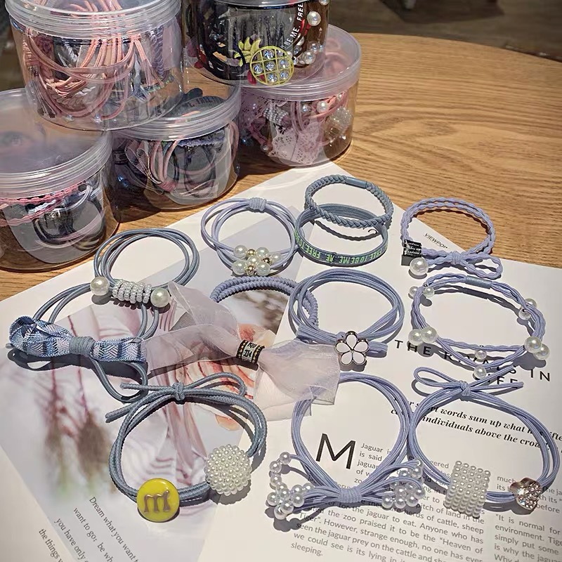 Head string female network red ins Korean version like rubber band hair band cute bracelet dual use hair holster female hair band
