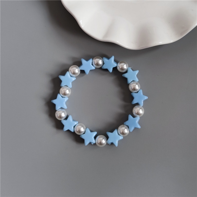 Cute candy-colored star bead bracelets for children, girls and little girls Specification image